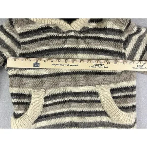 Les-Knit 100% Icelandic Vintage Wool Cable Knit Minimalist Sustainable Sweater